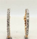 18Kt Gold Diamond Hoops Earrings DBI/67