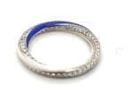 14Kt Gold Diamond Blue Ring DRL14/1302