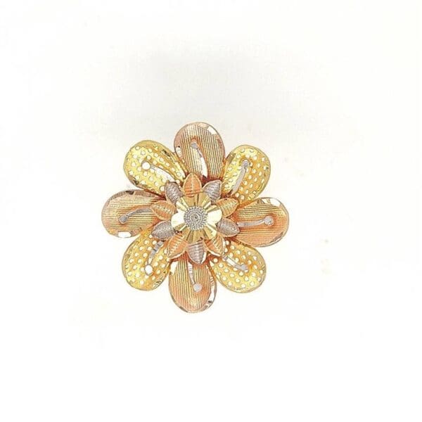 22Kt Yellow Gold Flower Ring RL22/1947