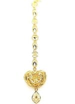 22Kt Yellow Gold Heart Maang Teeka TK22/26