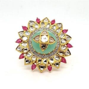 POLKI KUNDAN RING 14