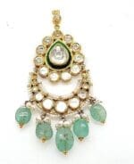 Polki Kundan 18Kt Gold Mang Tika PKT18/2