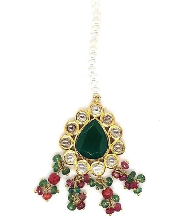Kundan Polki 18kt Gold Mang Tika PKT18/3