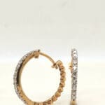 18Kt Gold Diamond Hoops Earrings DBI/67