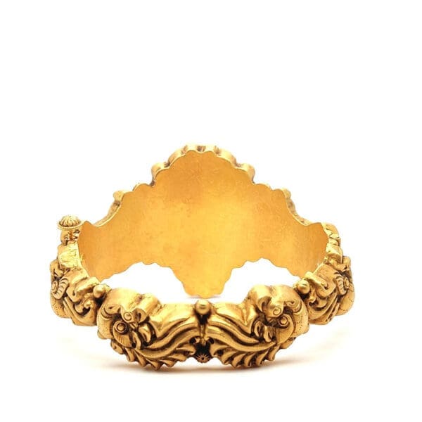 22kt Yellow Gold Temple Handcuff Bracelet BL22/463