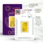 Lotus 24k (999.9) 1 gm Gold Bar