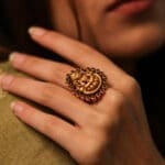 22Kt Gold Antique Temple Goddess Laxmi Ring RL22/1221 22Kt Gold Antique Temple Goddess Laxmi Ring RL22/1221