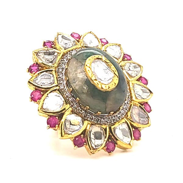 POLKI KUNDAN RING 14