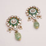 14kt Gold Polki Kundan Set With Pearl PKS14/2