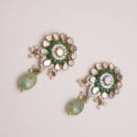14kt Gold Polki Kundan Set With Pearl PKS14/2