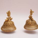 22kt Antique Yellow Gold Heavy Peacock Jhumka JH22/81