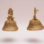 22kt Antique Yellow Gold Heavy Peacock Jhumka JH22/81