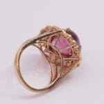 18Kt Yellow Gold Pink Polki Diamond Ring DRL/1509