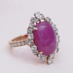 18kt Gold Pink Polki Diamond Ring DRL/1520