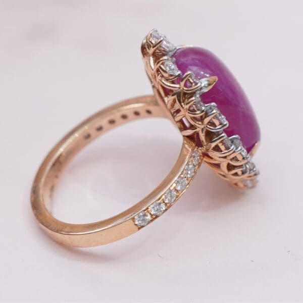 18kt Gold Pink Polki Diamond Ring DRL/1520