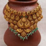 Antique Temple Yellow Gold Peacock Necklace NK22/165