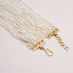 14Kt Gold Kundan Polki Long Necklace with Pearl PKS14/3