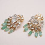 14Kt Gold Kundan Polki Long Necklace with Pearl PKS14/3
