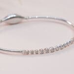 14Kt White Gold Diamond Minimal Bracelet DBL14/324