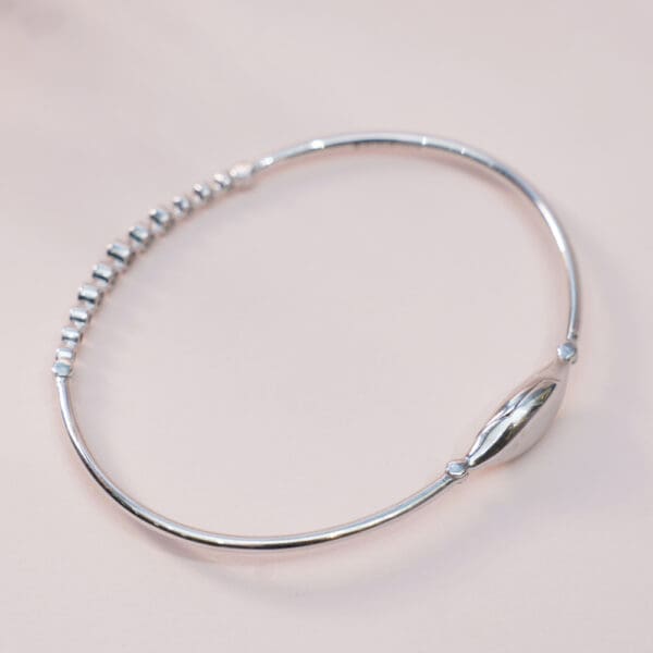 14Kt White Gold Diamond Minimal Bracelet DBL14/324
