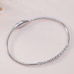14Kt White Gold Diamond Minimal Bracelet DBL14/324