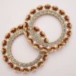 18Kt Gold Kundan Polki Pair of Kara PKK18/2