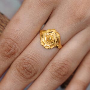 22Kt Yellow Gold Lightweigted Ring RL22/2192