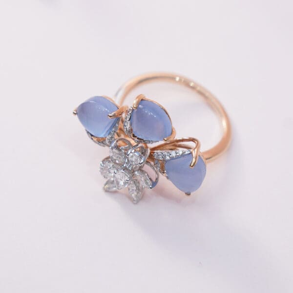 18Kt Gold Diamond Polki Ring DRL/1475