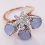 18Kt Gold Diamond Polki Ring DRL/1475