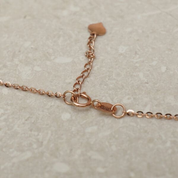 18Kt Rose Gold Minimal Charm Necklace CN18/1899