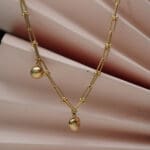 18 Kt Gold Necklace With Earrings CS18/84