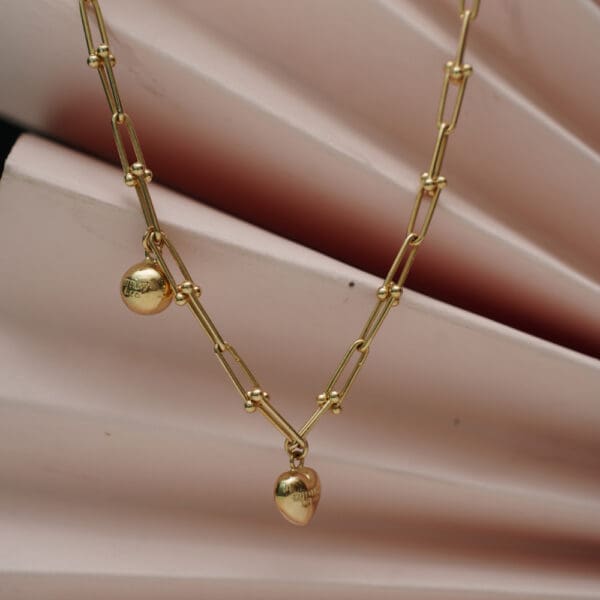 18 Kt Gold Necklace With Earrings CS18/84