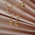 18 Kt Gold Necklace With Earrings CS18/84