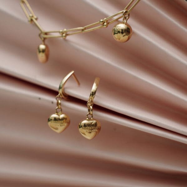 18 Kt Gold Necklace With Earrings CS18/84