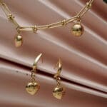 18 Kt Gold Necklace With Earrings CS18/84