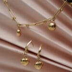 18 Kt Gold Necklace With Earrings CS18/84