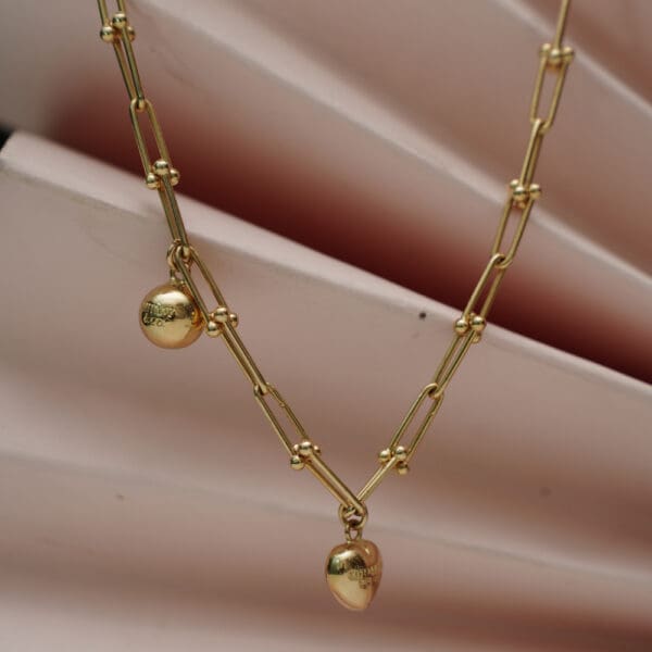 18 Kt Gold Necklace With Earrings CS18/84