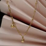 18 Kt Gold Necklace With Earrings CS18/84