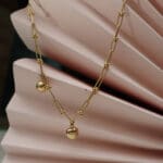 18 Kt Gold Necklace With Earrings CS18/84