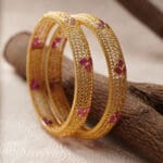 22Kt Yellow Gold Pair Of Kada / Bangles KR22/250