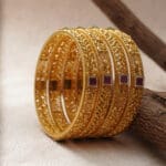 22Kt Gold Antique Pair Of 2 Churi / Bangles CH22/349
