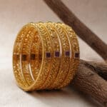 22Kt Gold Antique Pair Of 2 Churi / Bangles CH22/349