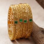 22Kt Gold Antique Pair Of 2 Churi / Bangles CH22/349
