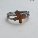Platinum Butterfly Ring PLR/37