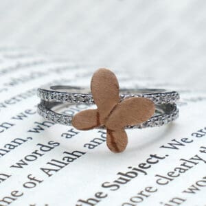 Platinum Butterfly Ring PLR/37