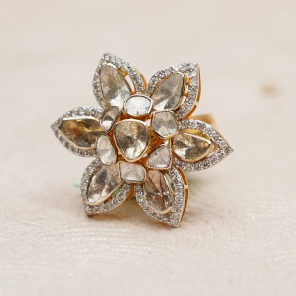 POLKI KUNDAN RING 14