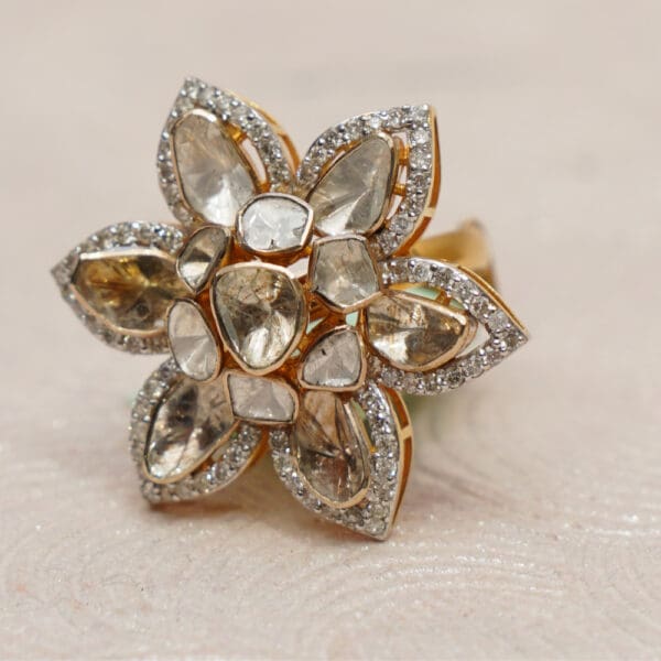 POLKI KUNDAN RING 14
