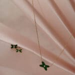18Kt Gold Necklace With Earrings CS18/69