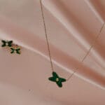 18Kt Gold Necklace With Earrings CS18/69