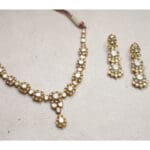 18kt Gold Polki Necklace With Earrings PKL18/2